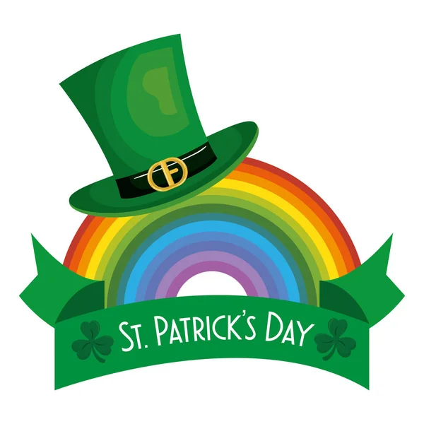 Leprechaun cappello santo patrick day — Vettoriale Stock