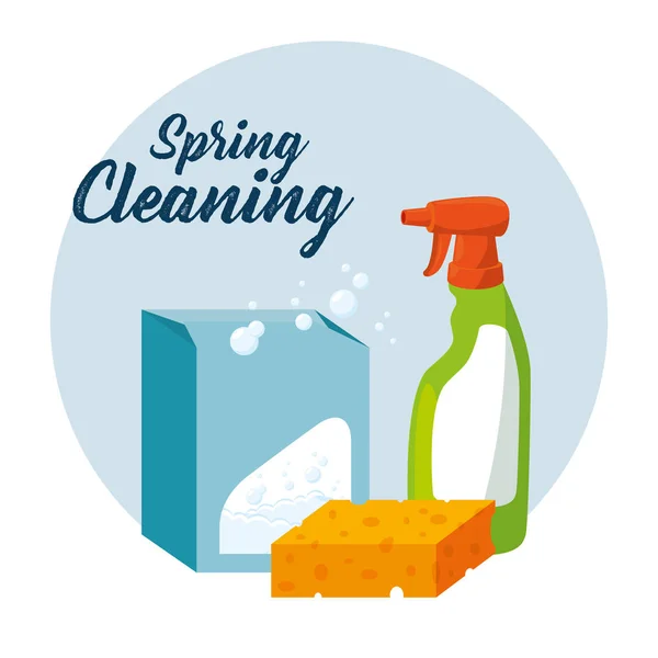 Diseño de limpieza de primavera — Vector de stock