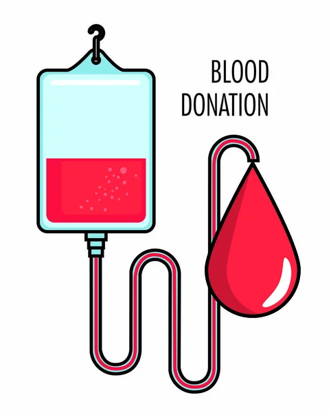 Desenho de doação de sangue —  Vetores de Stock