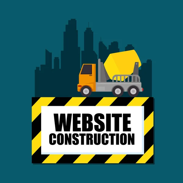 Sitio web en construcción fondo — Archivo Imágenes Vectoriales