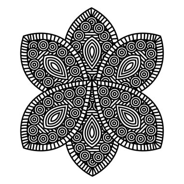 Yetişkin renklendirme tek renkli çiçek Çizim