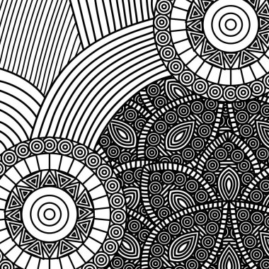 soyut yetişkin renklendirme sanat