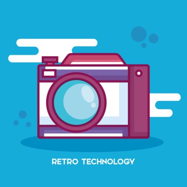 kamera retro teknoloji simgesi