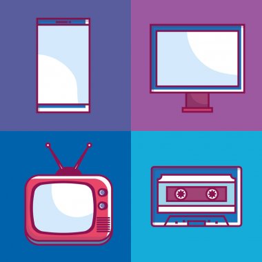 Retro teknoloji becerikli alet ayarla