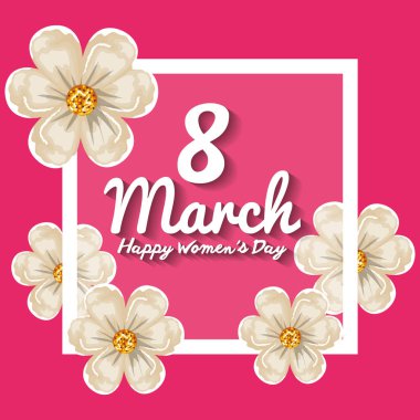 mutlu kadın gün dekorasyon