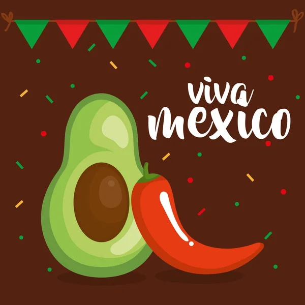 メキシコ文化野菜アイコン — ストックベクタ