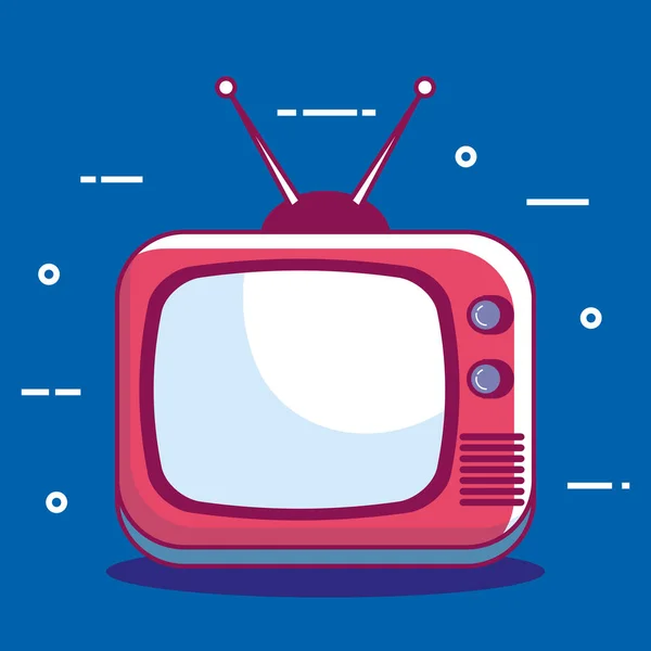 TV retro teknoloji simgesi — Stok Vektör