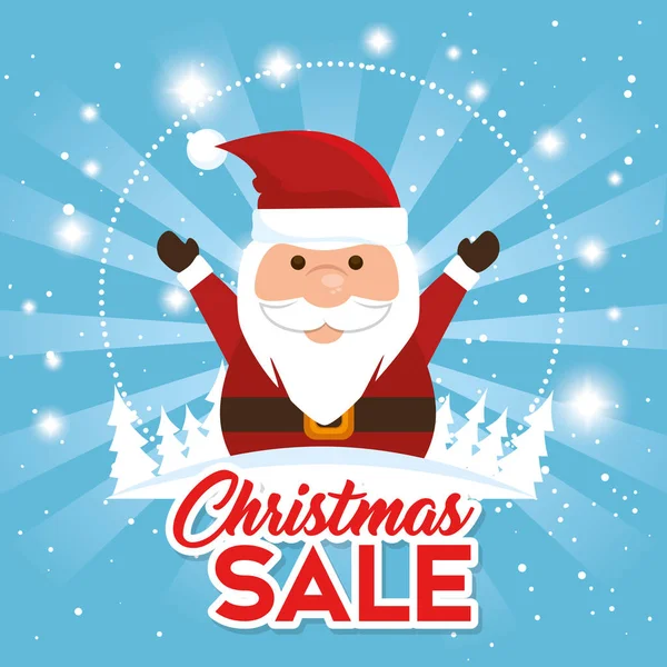 Natal venda banner fundo — Vetor de Stock