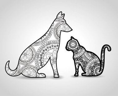 Cilt boho stil hayvanlarla