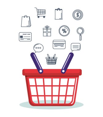 on line alışveriş Icons set