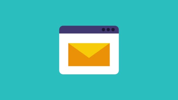 Email message enveloppe icônes — Video