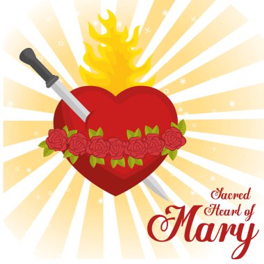 sacred heart of mary clipart