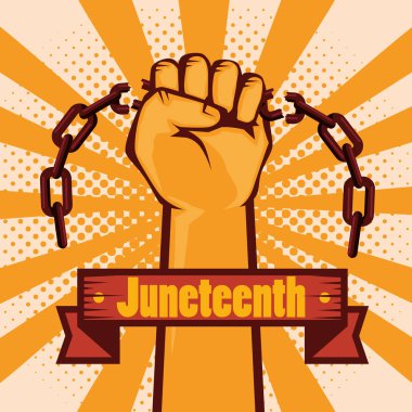 Juneteenth farkındalık tasarım