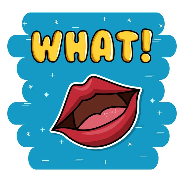 Κονκάρδες εικονίδιο μόδας lipss — Διανυσματικό Αρχείο