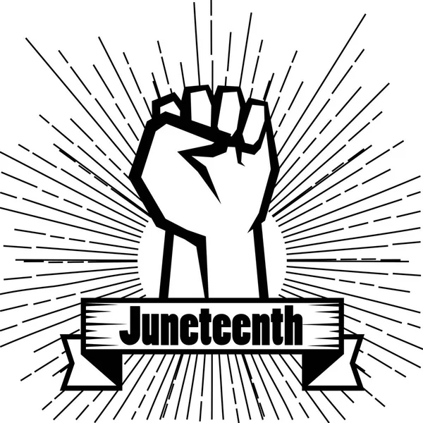 Juneteenth świadomość design — Wektor stockowy