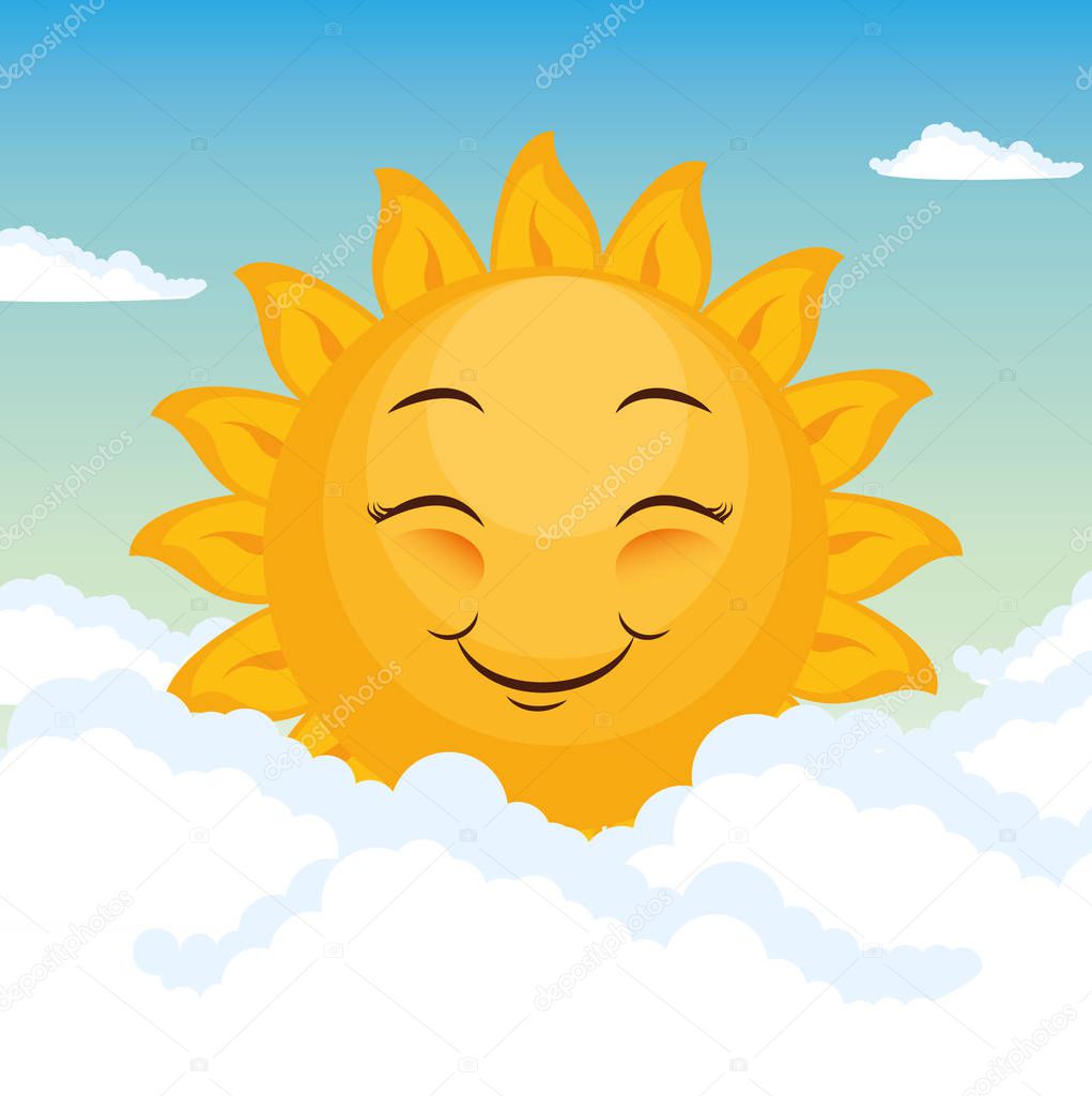 Happy sun design