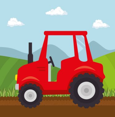 Kırmızı Traktör tasarım