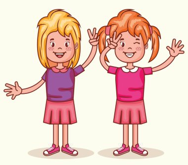 mutlu küçük kızlar avatarlar karakter