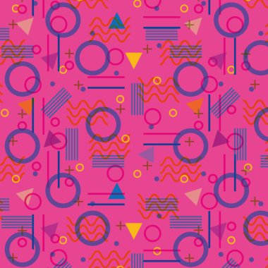 çizgiler şekiller ve renkler genç desen arka plan