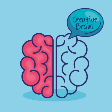 yaratıcı beyin kavramı simgesi