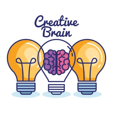 yaratıcı beyin Icons set