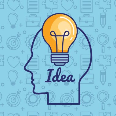 yaratıcı beyin Icons set