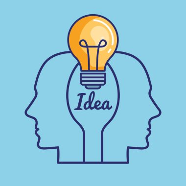 yaratıcı beyin kavramı simgesi