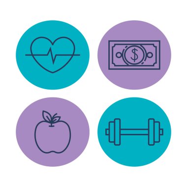 iş toplama simgeler ayarla