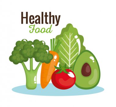 sağlıklı gıda Icons set