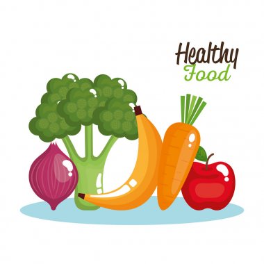 sağlıklı gıda Icons set