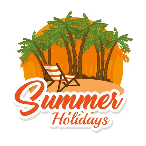 Letnie wakacje wzór — Wektor stockowy