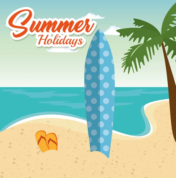 Design vacances d'été — Image vectorielle