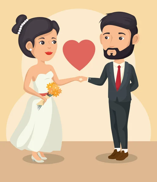 Diseño de novias — Vector de stock