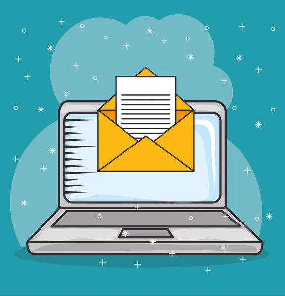 Projeto relacionado ao email — Vetor de Stock