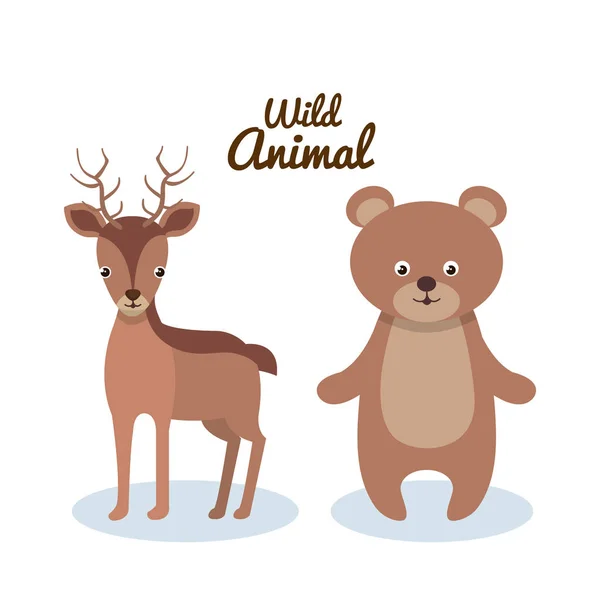 woodland animals wild icon
