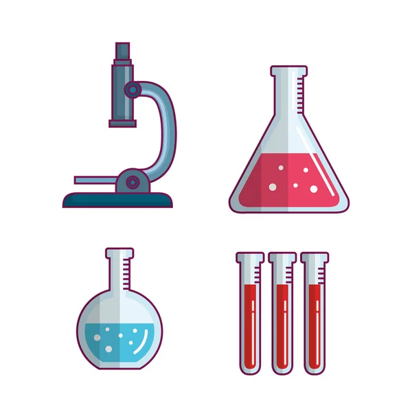 Значок наукового плаката з хімії — стоковий вектор