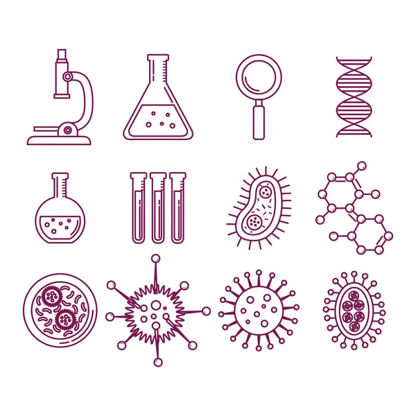 Ícone de cartaz de ciência química —  Vetores de Stock