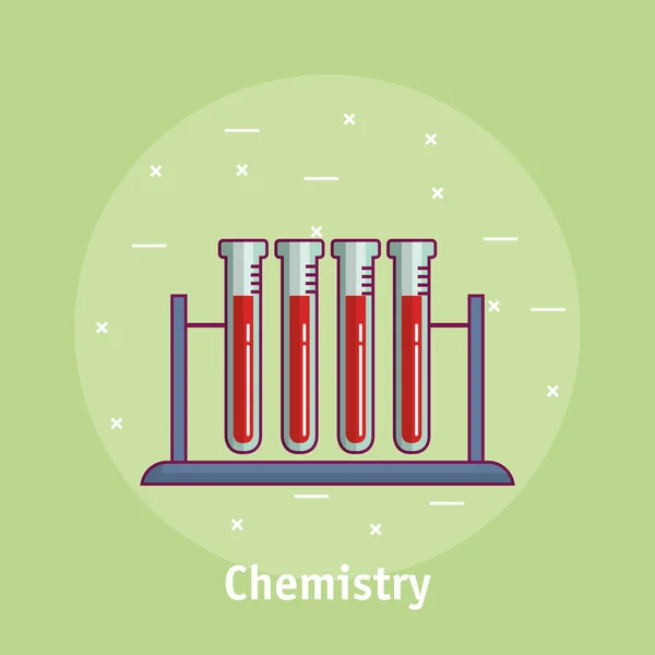 Значок наукового плаката з хімії — стоковий вектор