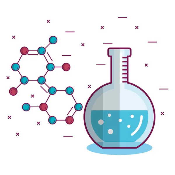 Kémia tudományos poszter ikon — Stock Vector