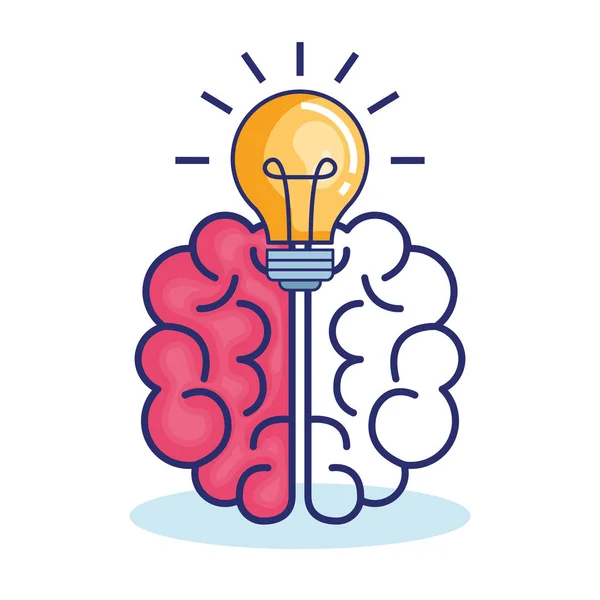 Icono de concepto de cerebro creativo — Vector de stock