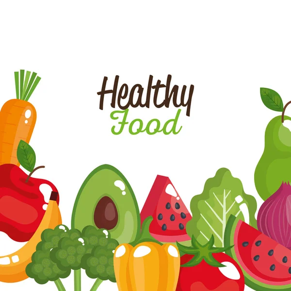 Sağlıklı gıda Icons set — Stok Vektör
