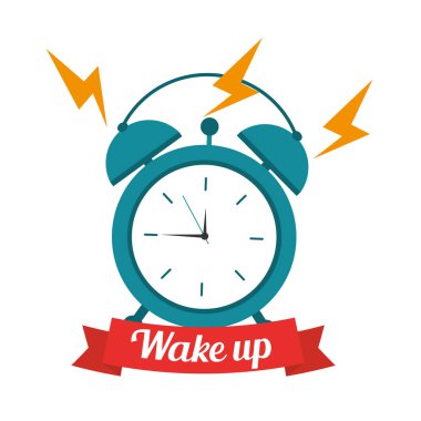 Saat alarm afiş kadar uyan