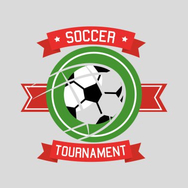 Futbol Turnuvası top spor afiş şerit