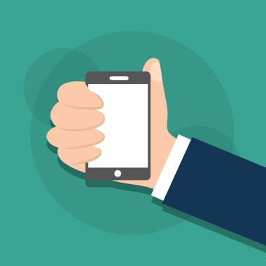 insan elinde cep telefonu