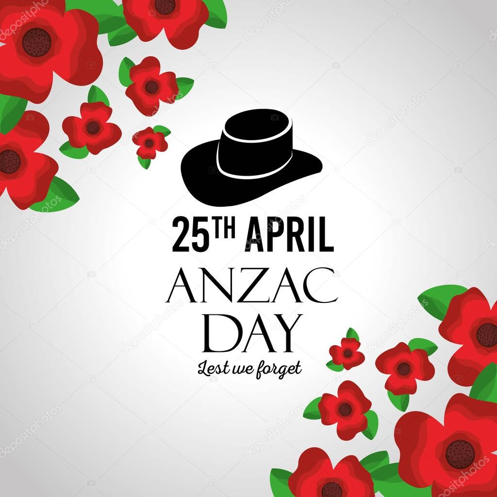 anzac day lest we forget greeting card celebration memorial