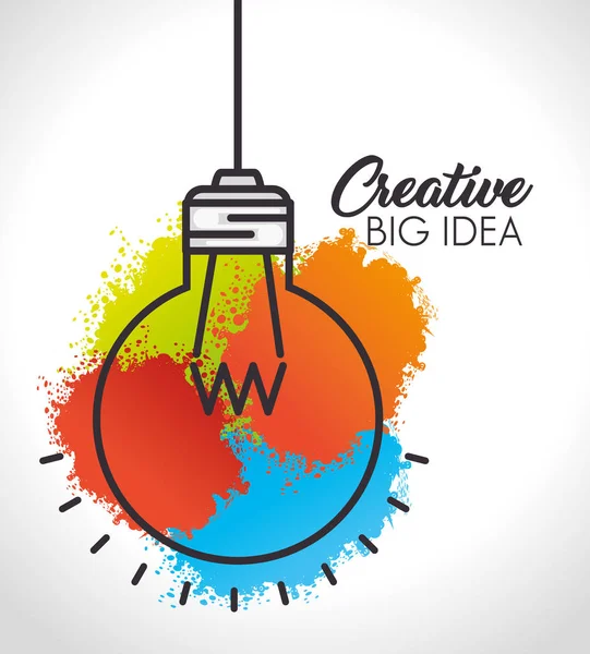 Creative big idea set icons — стоковый вектор