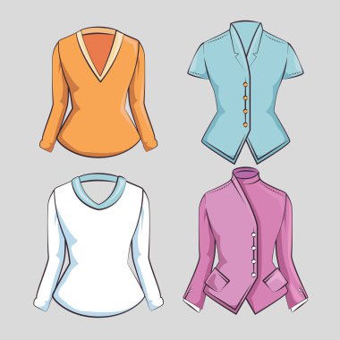 şık kadın moda giysiler