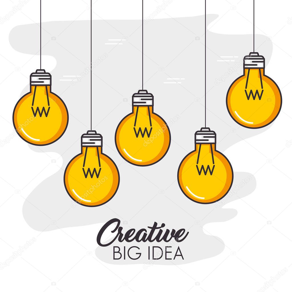 creative big idea set icons