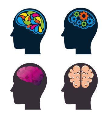 yaratıcı zihin Icons set