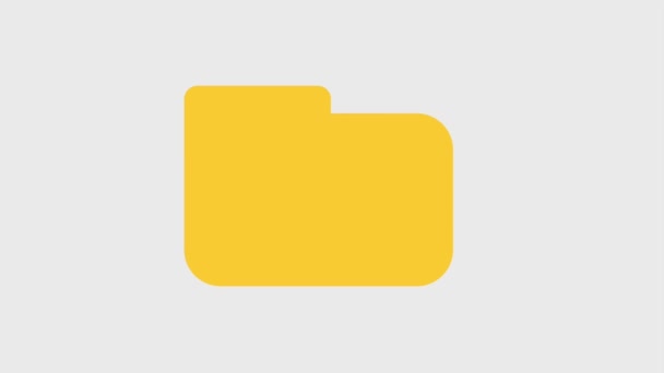 Plik ikony folderu — Wideo stockowe